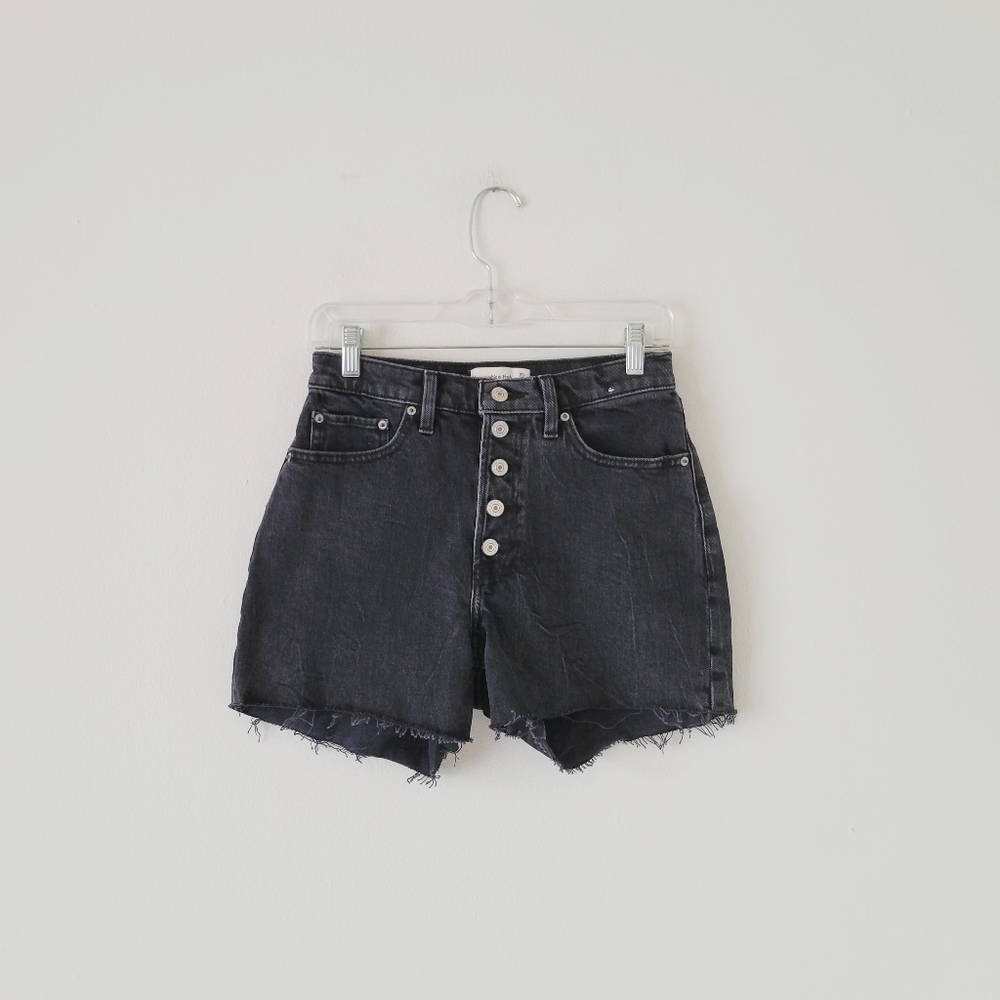 Abercrombie & Fitch Curve Love High Rise Mom Shorts 25